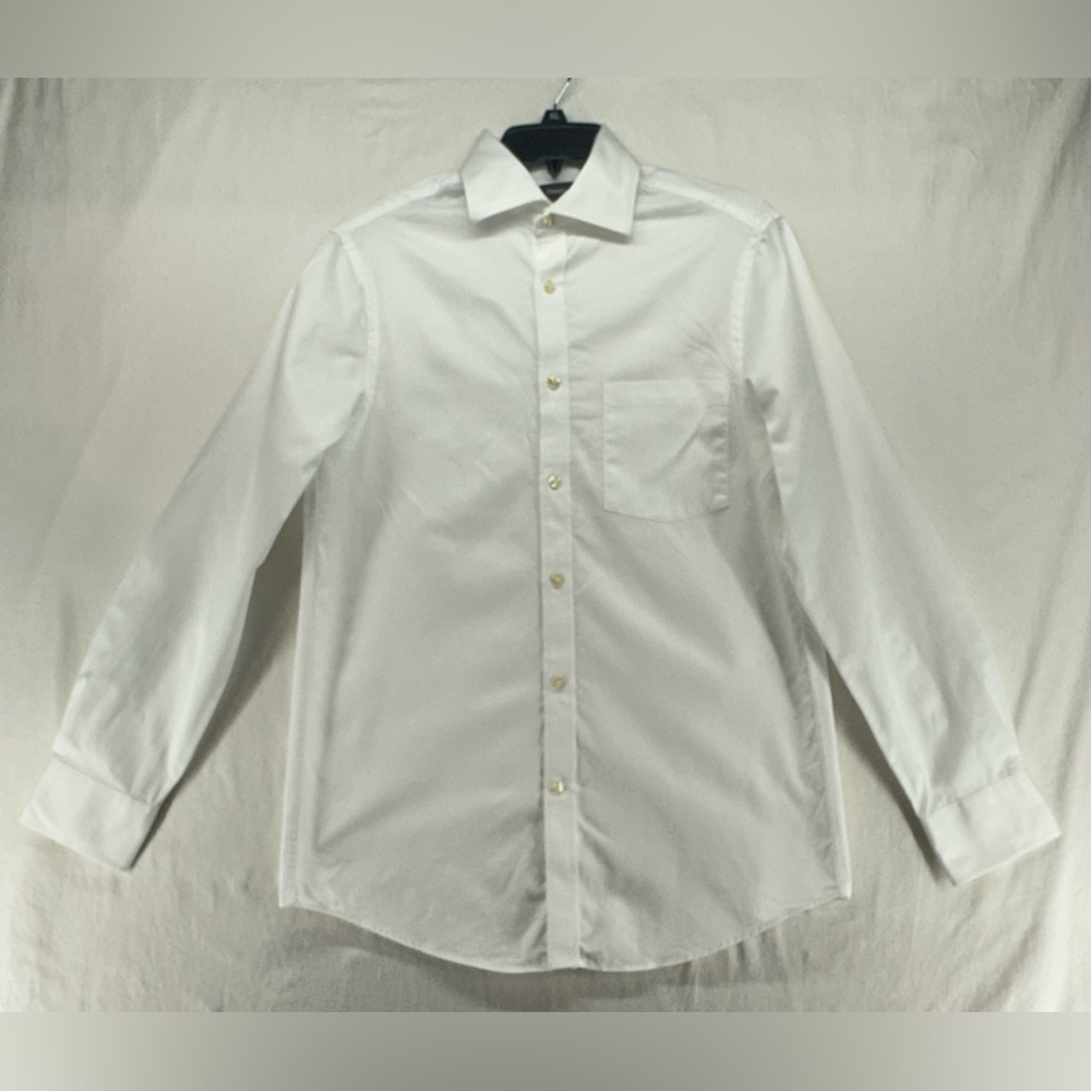 Theory Slim Fit Men's Button Down Long Sleeve White Shirt Size M/L See Measureme